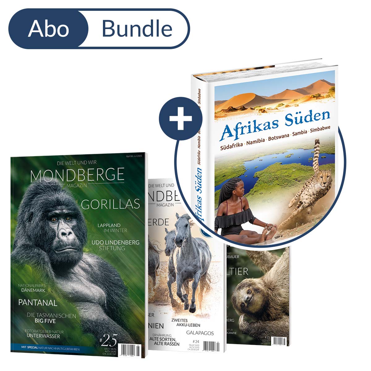 Abonnement MONDBERGE-Magazin im Bundle mit "Bildband Afrikas Süden"