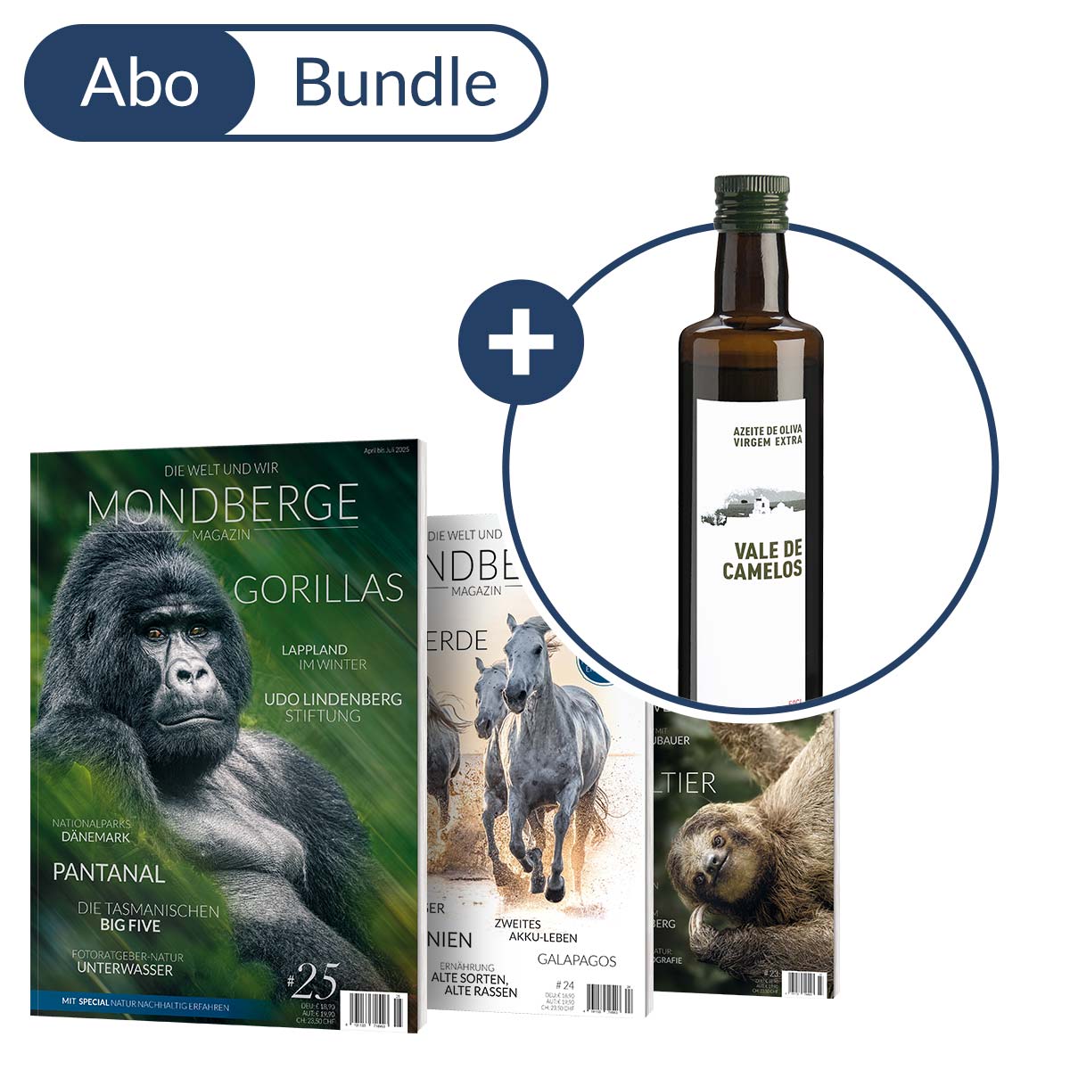 Abonnement MONDBERGE-Magazin im Bundle mit "Vale de Camelos Azeite de Oliva 50 cl"