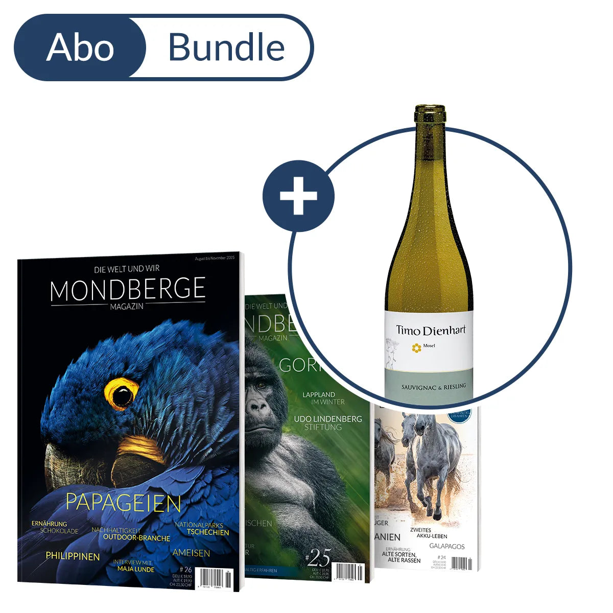 Abonnement MONDBERGE-Magazin im Bundle mit "Timo Dienhart Sauvignac & Riesling"