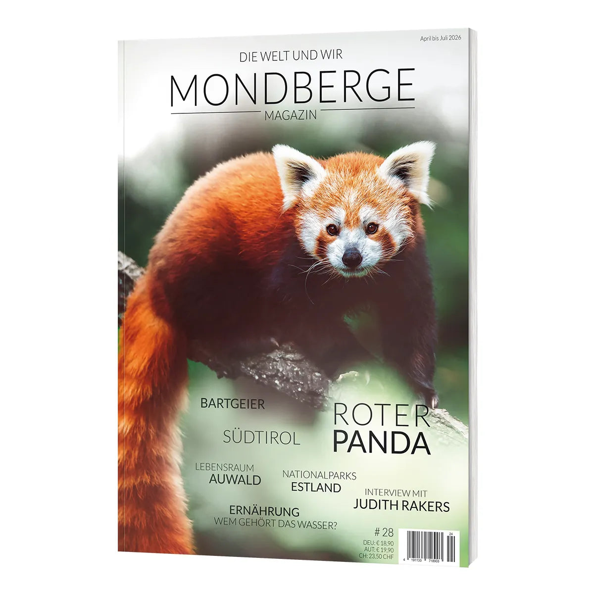 Vorbestellen: MONDBERGE Magazin - Ausgabe 28 (Roter Panda) (erscheint im April '26)