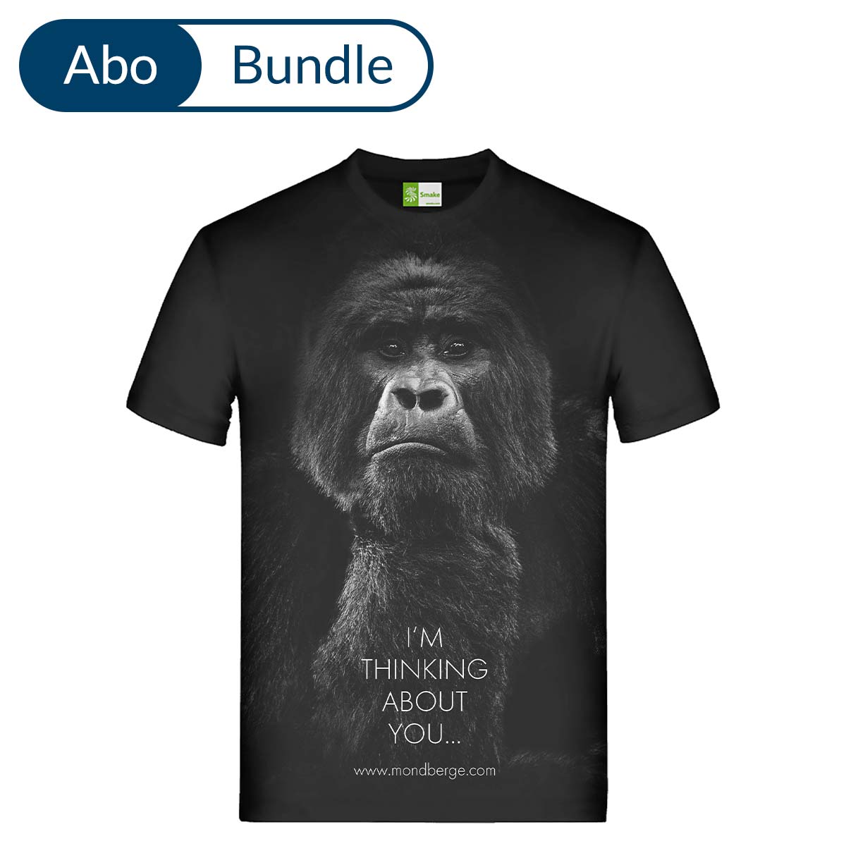 Abonnement MONDBERGE-Magazin im Bundle mit "Gorilla T-Shirt"