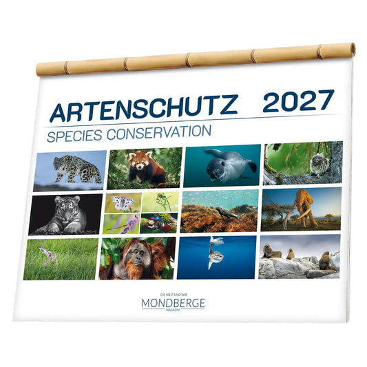 Mondberge-Artenschutzkalender 2027 - erscheint Anfang Oktober 2026 (10€ Vorbestellerrabatt, berechnet beim Checkout)