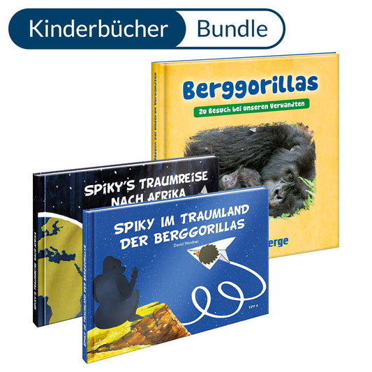 Berggorilla-Kinderbücher-Dreierset