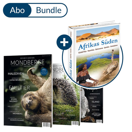 Abonnement MONDBERGE-Magazin im Bundle mit "Bildband Afrikas Süden"