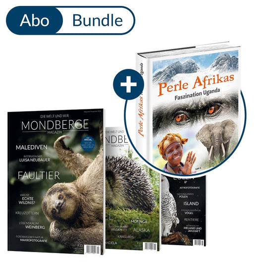 Abonnement MONDBERGE-Magazin im Bundle mit "Bildband Perle Afrikas"