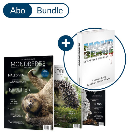 Abonnement MONDBERGE-Magazin im Bundle mit "Afrika-Thriller Mondberge"