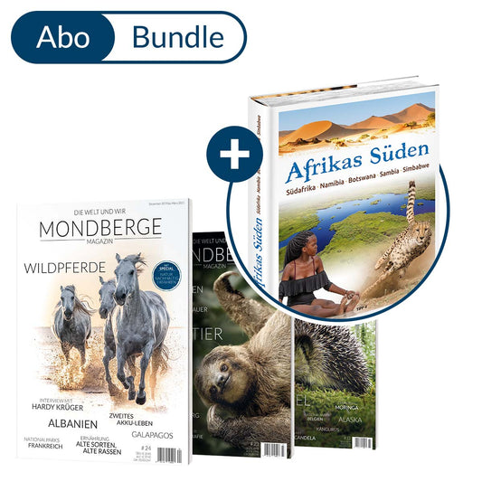 Abonnement MONDBERGE-Magazin im Bundle mit "Bildband Afrikas Süden"