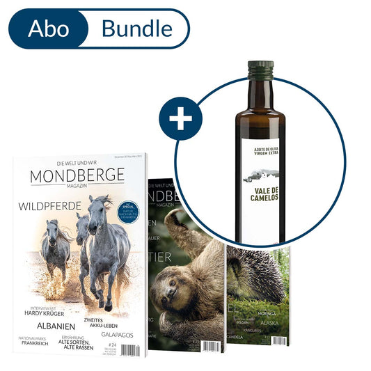 Abonnement MONDBERGE-Magazin im Bundle mit "Vale de Camelos Azeite de Oliva 50 cl"