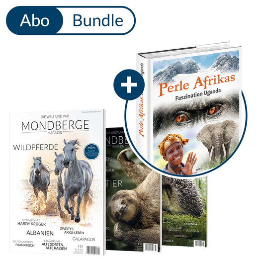 Abonnement MONDBERGE-Magazin im Bundle mit "Bildband Perle Afrikas"