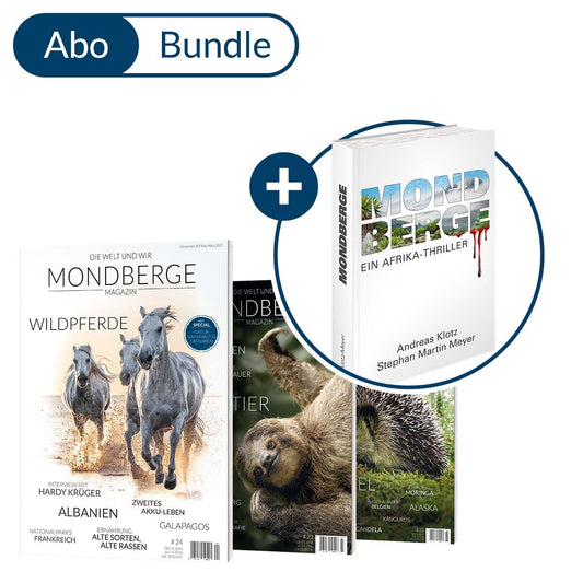 Abonnement MONDBERGE-Magazin im Bundle mit "Afrika-Thriller Mondberge"