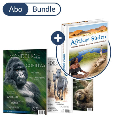 Abonnement MONDBERGE-Magazin im Bundle mit "Bildband Afrikas Süden"