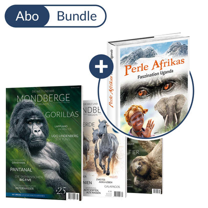 Abonnement MONDBERGE-Magazin im Bundle mit "Bildband Perle Afrikas"