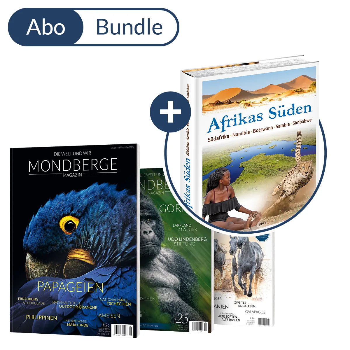 Abonnement MONDBERGE-Magazin im Bundle mit "Bildband Afrikas Süden"