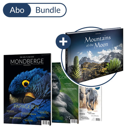 Abonnement MONDBERGE-Magazin im Bundle mit "Bildband Mountains of the Moon"
