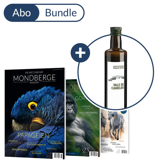 Abonnement MONDBERGE-Magazin im Bundle mit "Vale de Camelos Azeite de Oliva 50 cl"