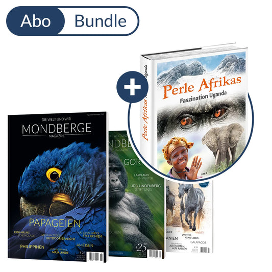 Abonnement MONDBERGE-Magazin im Bundle mit "Bildband Perle Afrikas"