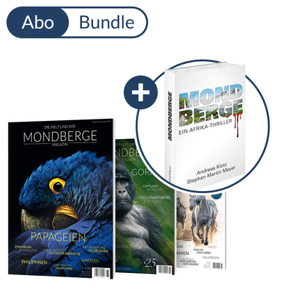 Abonnement MONDBERGE-Magazin im Bundle mit "Afrika-Thriller Mondberge"