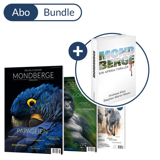 Abonnement MONDBERGE-Magazin im Bundle mit "Afrika-Thriller Mondberge"