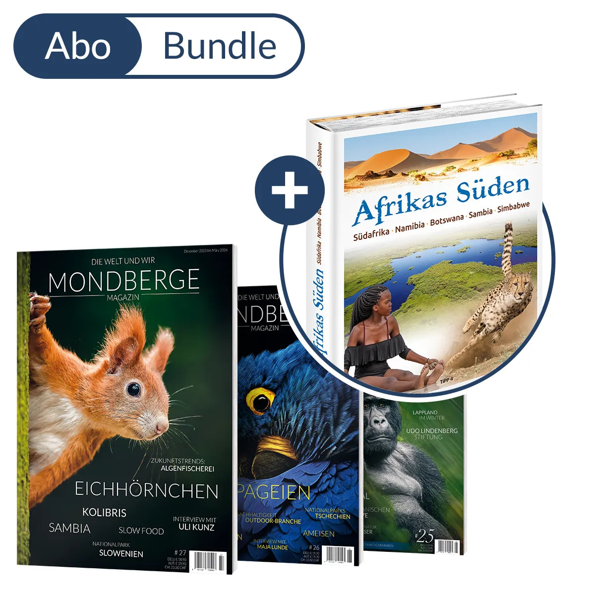 Abonnement MONDBERGE-Magazin im Bundle mit "Bildband Afrikas Süden"