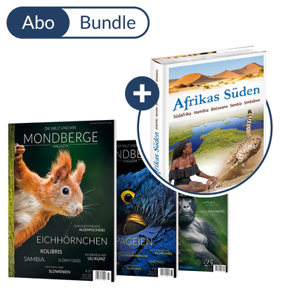 Abonnement MONDBERGE-Magazin im Bundle mit "Bildband Afrikas Süden"