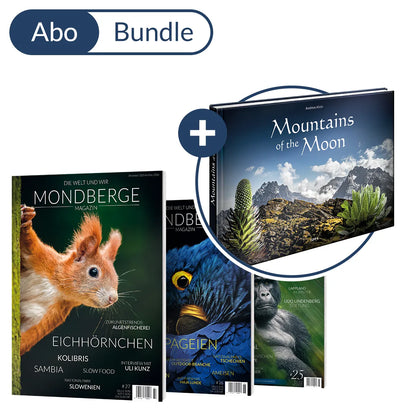 Abonnement MONDBERGE-Magazin im Bundle mit "Bildband Mountains of the Moon"