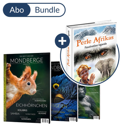 Abonnement MONDBERGE-Magazin im Bundle mit "Bildband Perle Afrikas"