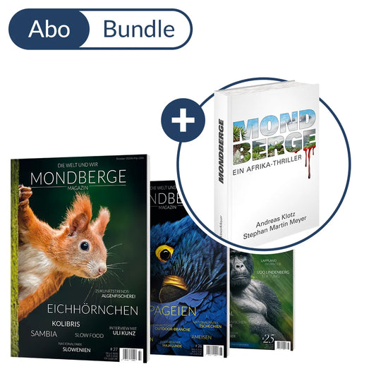 Abonnement MONDBERGE-Magazin im Bundle mit "Afrika-Thriller Mondberge"