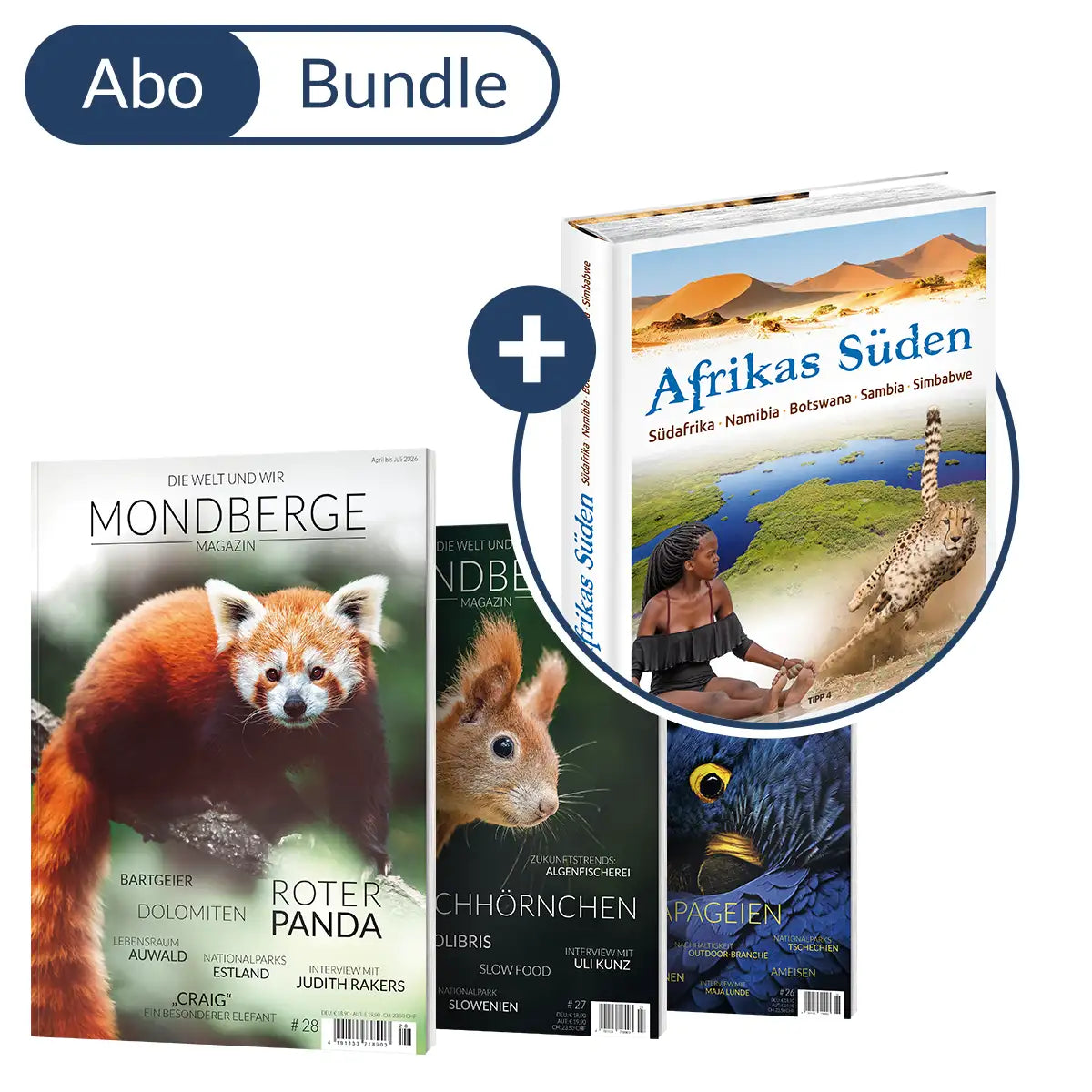Abonnement MONDBERGE-Magazin im Bundle mit "Bildband Afrikas Süden"
