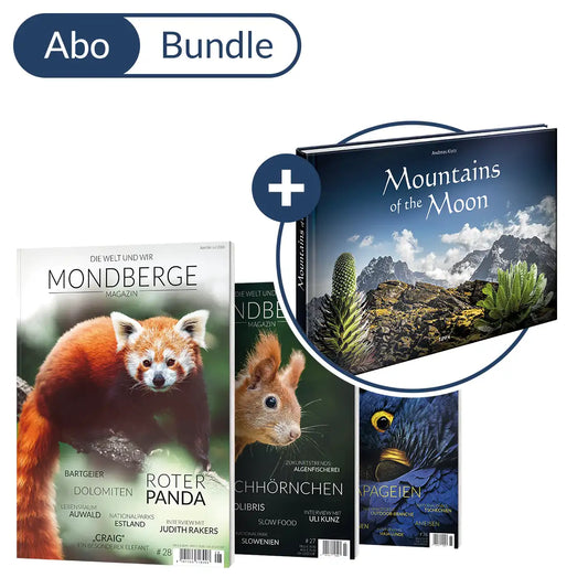 Abonnement MONDBERGE-Magazin im Bundle mit "Bildband Mountains of the Moon"