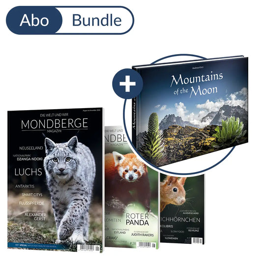 Abonnement MONDBERGE-Magazin im Bundle mit "Bildband Mountains of the Moon"