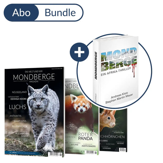 Abonnement MONDBERGE-Magazin im Bundle mit "Afrika-Thriller Mondberge"