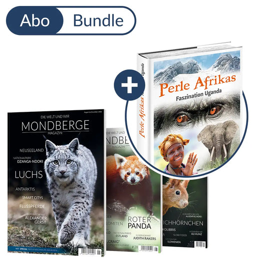 Abonnement MONDBERGE-Magazin im Bundle mit "Bildband Perle Afrikas"
